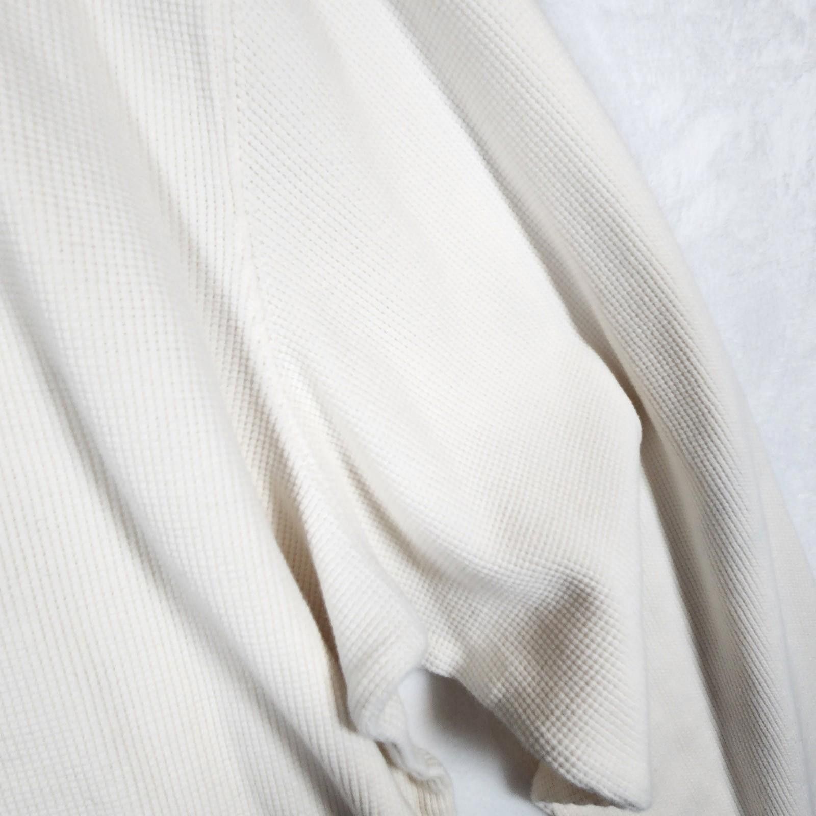 L.L. Bean Ll Bean White Waffle Knit Long Sleeve Shirt Size XXL Size US XXL / EU 58 / 5 - 4 Thumbnail