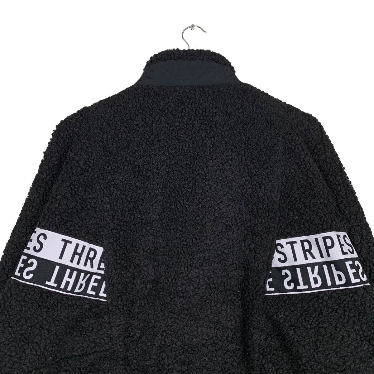 Adidas ADIDAS THREES LOGO STRIPE DEEP PILE FLEECE JACKET #1008-C45 Size US S / EU 44-46 / 1 - 8 Thumbnail