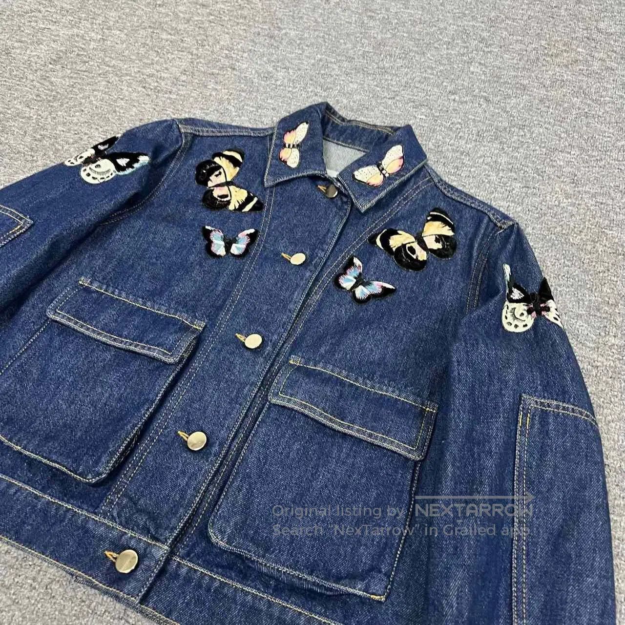 Valentino Valentino 3D Butterfly Denim Jacket. Size S / US 4 / IT 40 - 4 Thumbnail