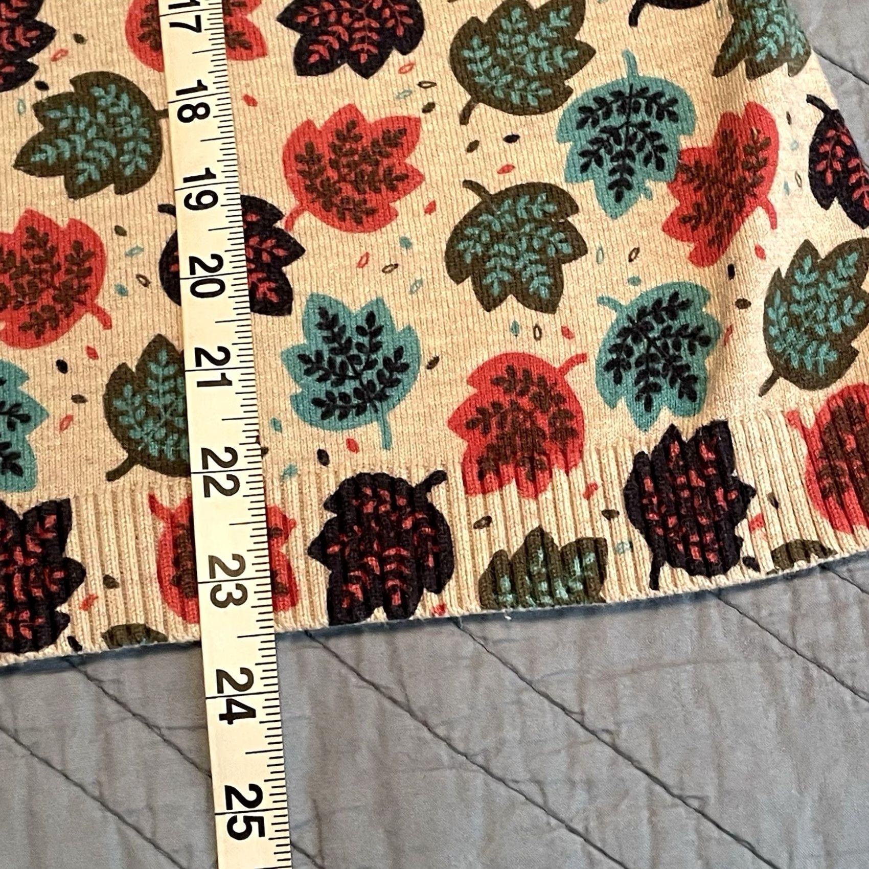 Talbots VINTAGE Talbots Petites Top Womens PM Medium Autumn Leaves Fall Cotton Rayon Casual Shirt Size M / US 6-8 / IT 42-44 - 8 Thumbnail