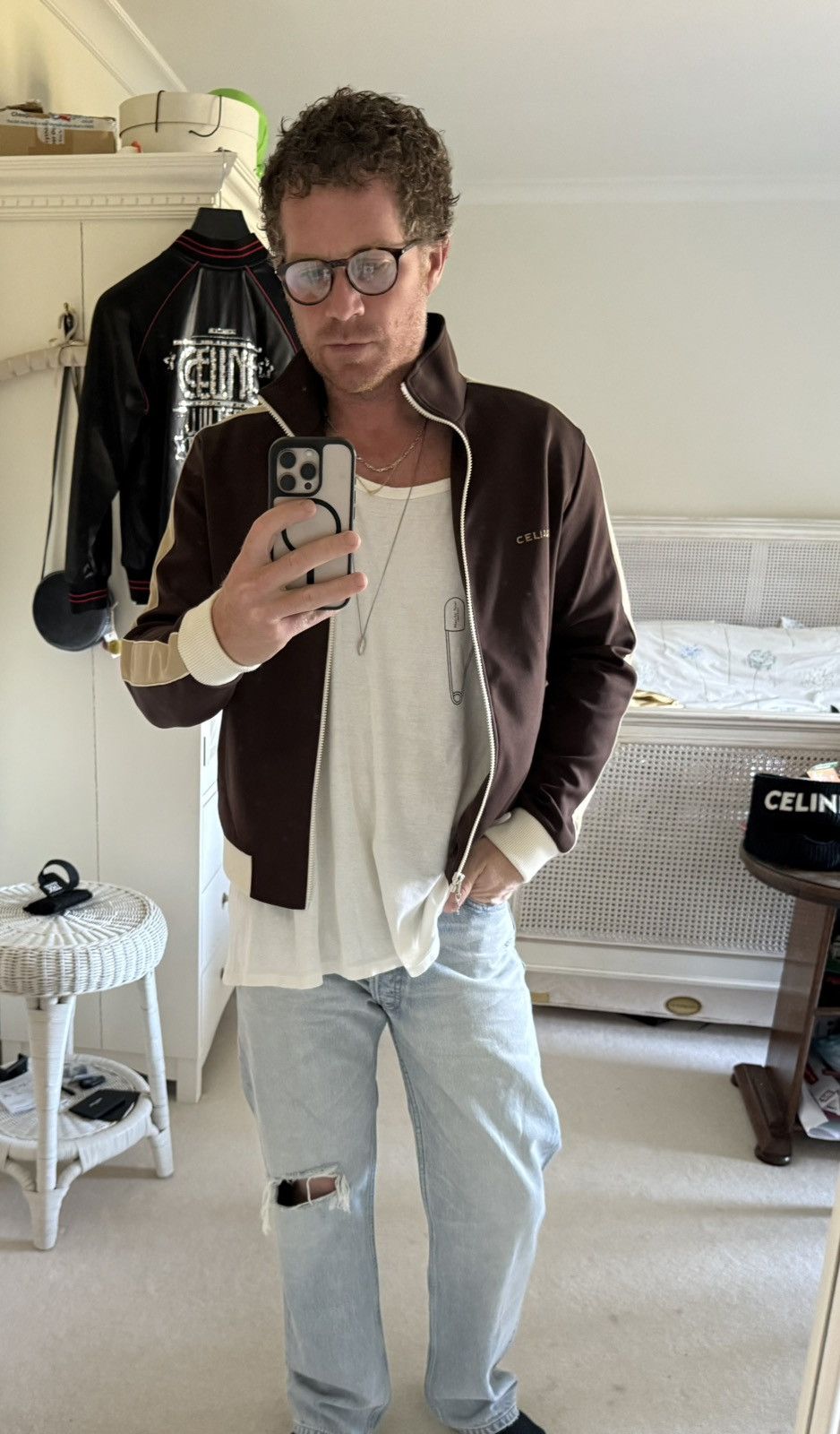 Celine $1.3k SS25 Celine knee rip Wesley jeans breezy point Hedi 30 Size US 30 / EU 46 - 5 Thumbnail