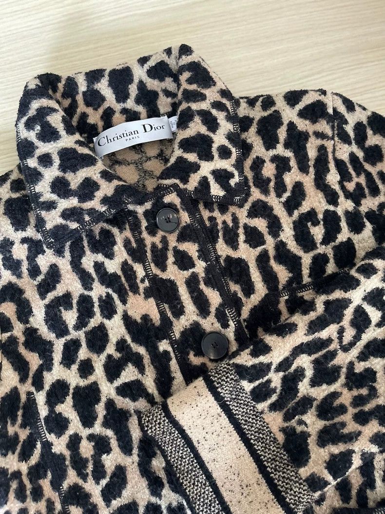 Dior Dior Classic version of leopard-print cardigan coat Size XS / US 0-2 / IT 36-38 - 4 Thumbnail