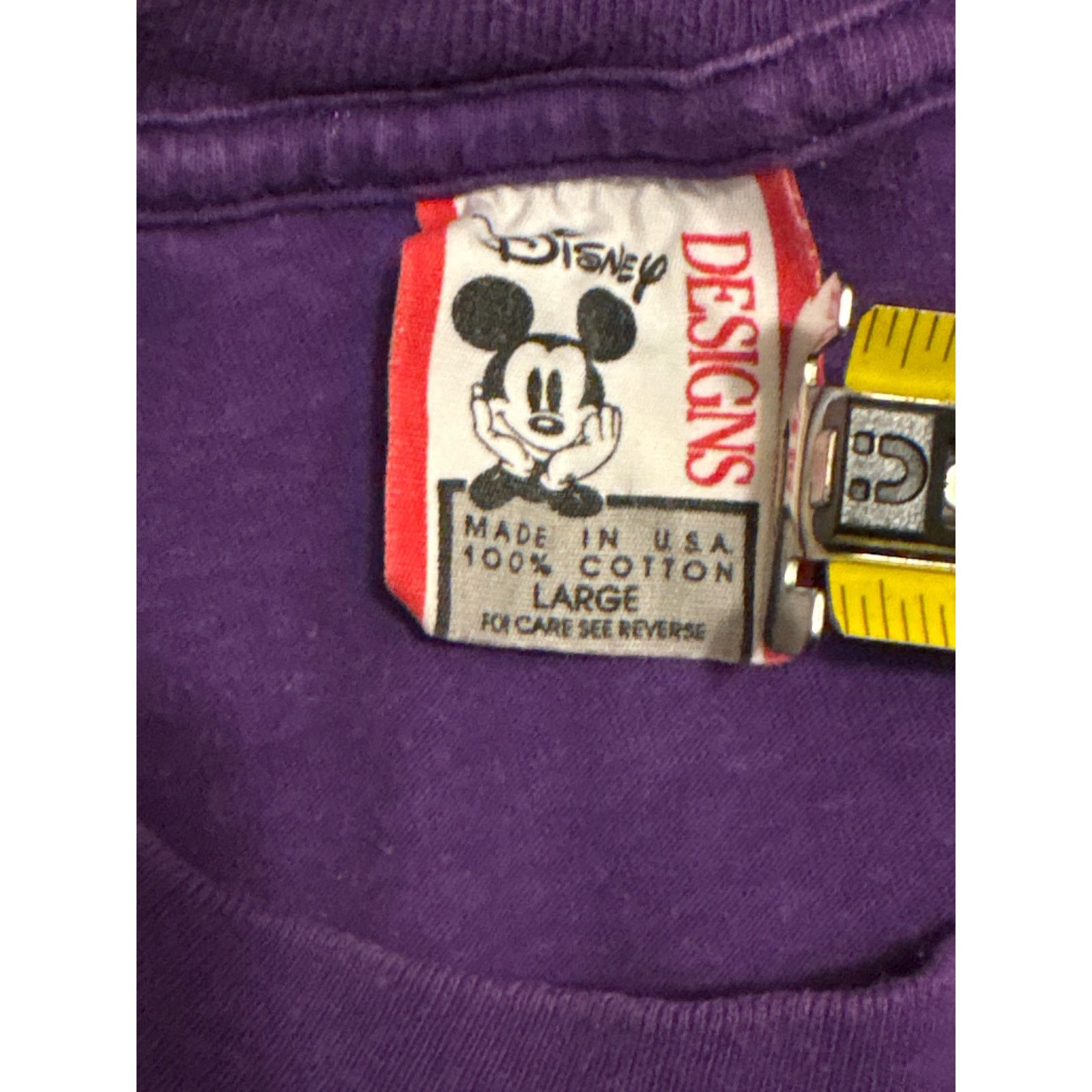 Disney Vintage 90s Disney designs, purple Minnie mouse Disneyland L Size L / US 10 / IT 46 - 2 Thumbnail