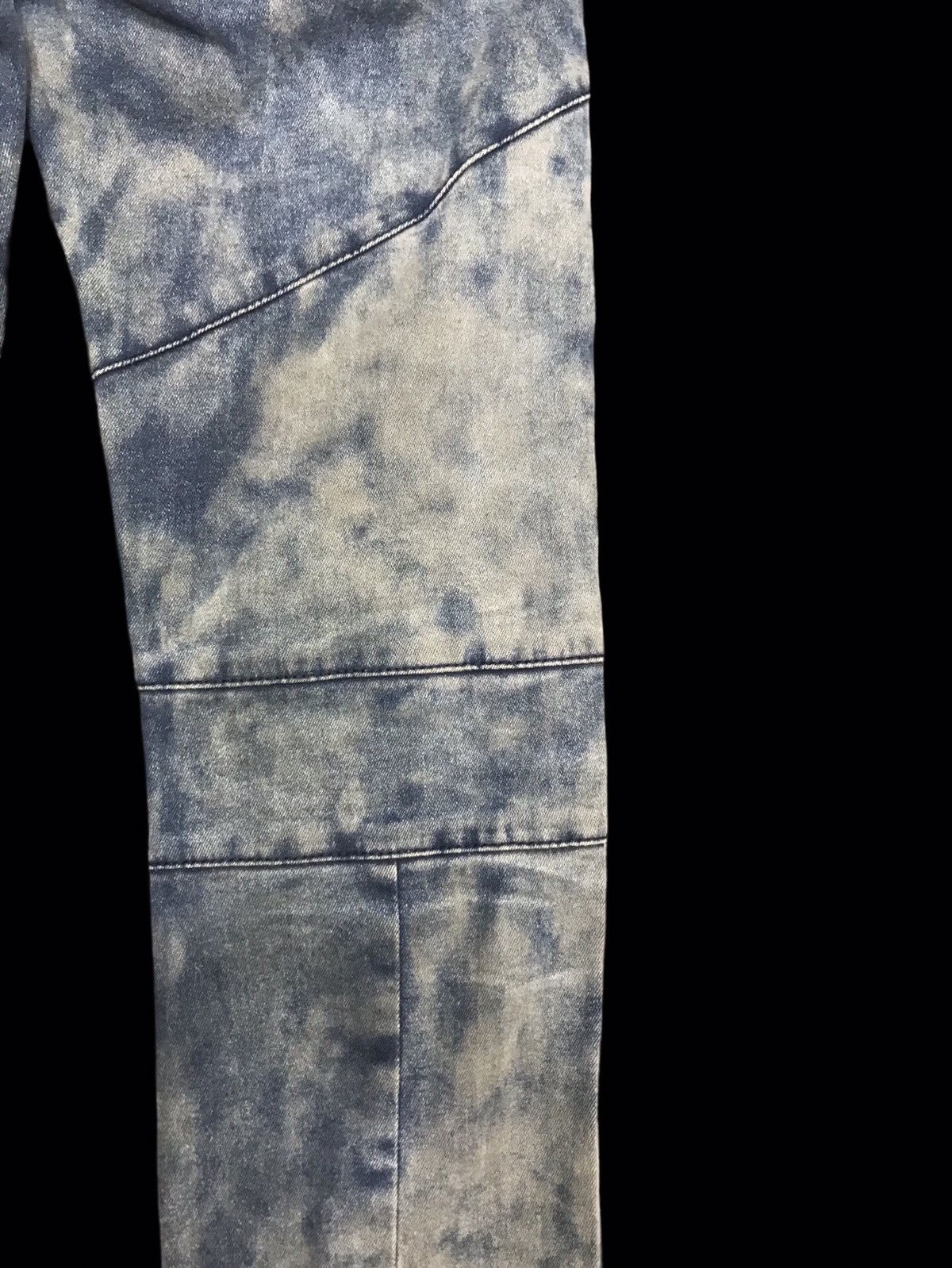 Japanese Brand × NO ID 💥ARCHIVAL💥NO ID ACID WASH BIKER PANT F172 Size US 32 / EU 48 - 16 Thumbnail