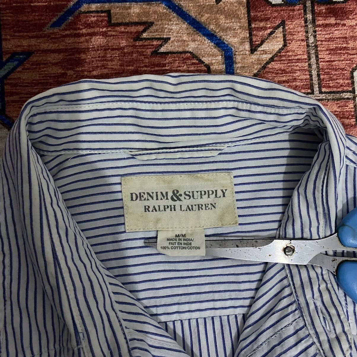 Denim & Supply Ralph Lauren × RRL Ralph Lauren × Ralph Lauren Denim & Supply Ralph Lauren Striped Double Pocket Shirt Size US M / EU 48-50 / 2 - 4 Thumbnail