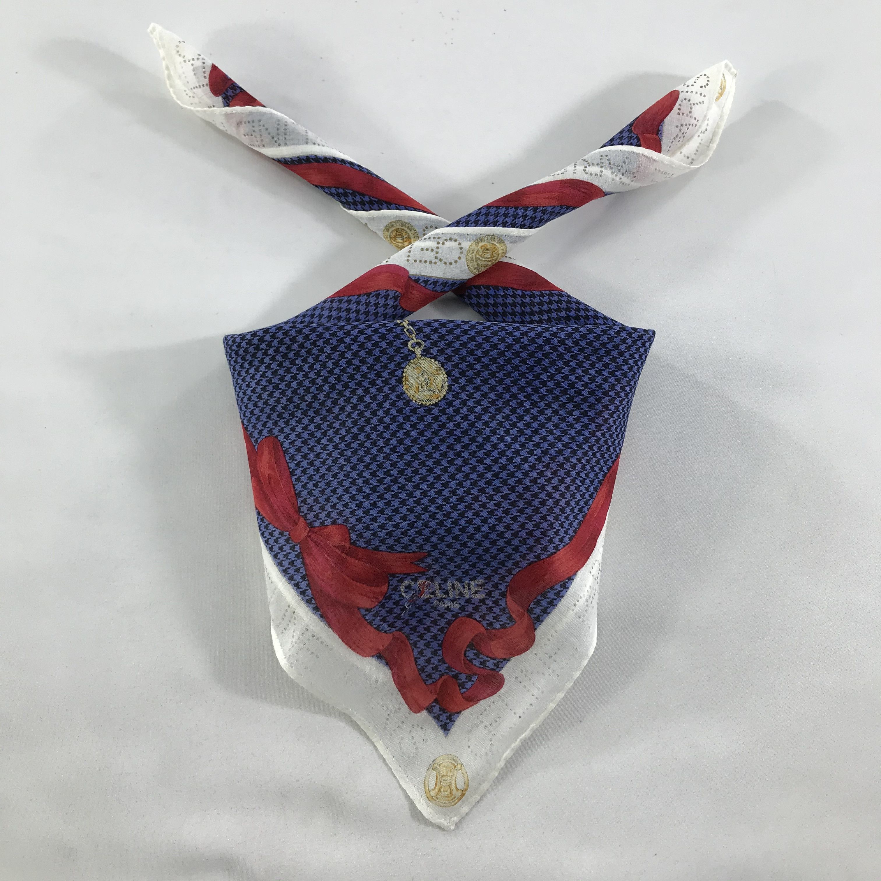 Celine × Vintage Celine Bandana / Handkerchief / Neckerchief - S1290 Size ONE SIZE - 3 Thumbnail
