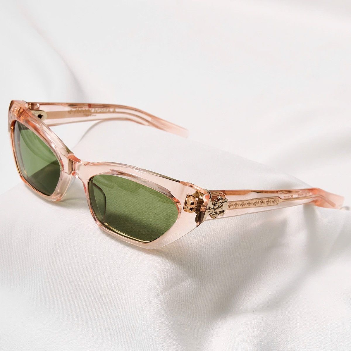 Chrome Hearts CHROME HEARTS HALLLA BALUUUU PINK CRYSTAL SUNGLASSES Size ONE SIZE - 2 Thumbnail