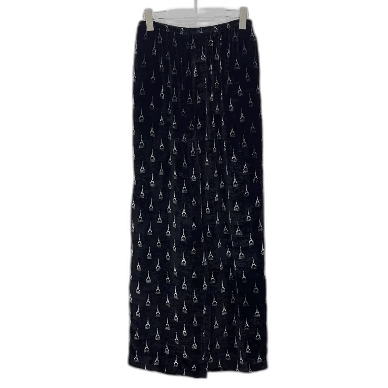 Balenciaga Balenciaga Black Wide-Leg Corduroy Pants Size US 44 / EU 60 - 1 Thumbnail