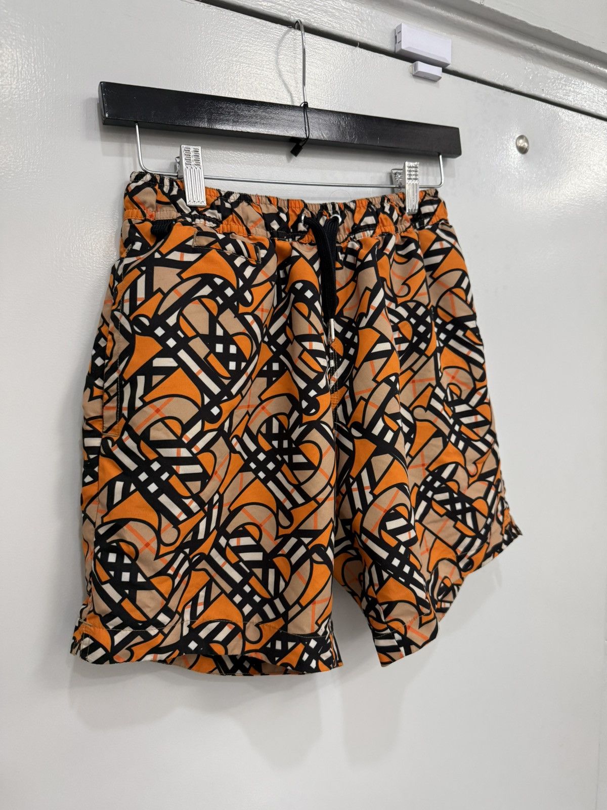 Burberry Burberry Orange Martin Monogram Swim Shorts Size US 30 / EU 46 - 2 Thumbnail