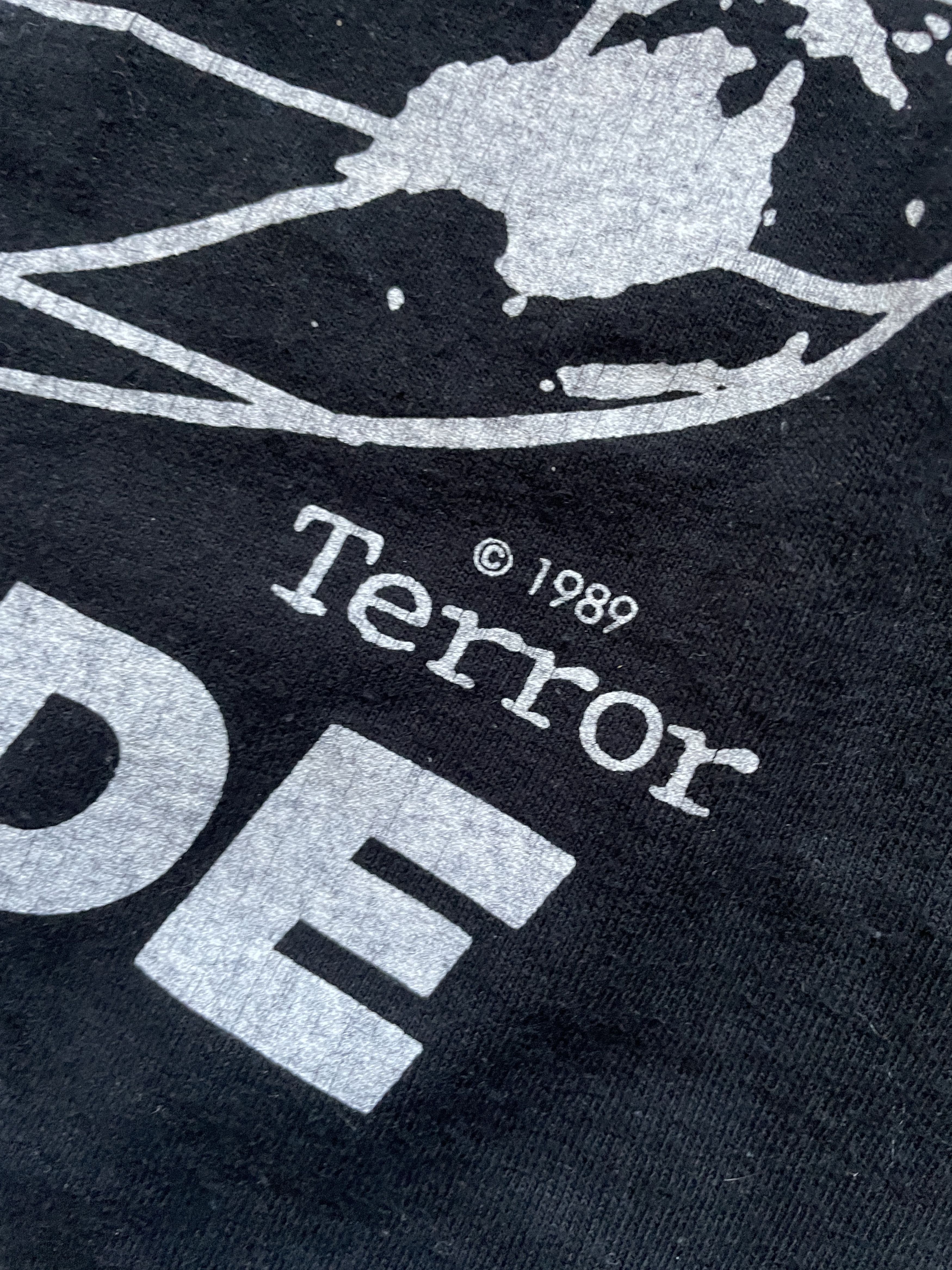 Vintage VINTAGE 1989 TERROR WORLDWIDE BLACK CROPPED LONGSLEEVE Size US XL / EU 56 / 4 - 3 Thumbnail