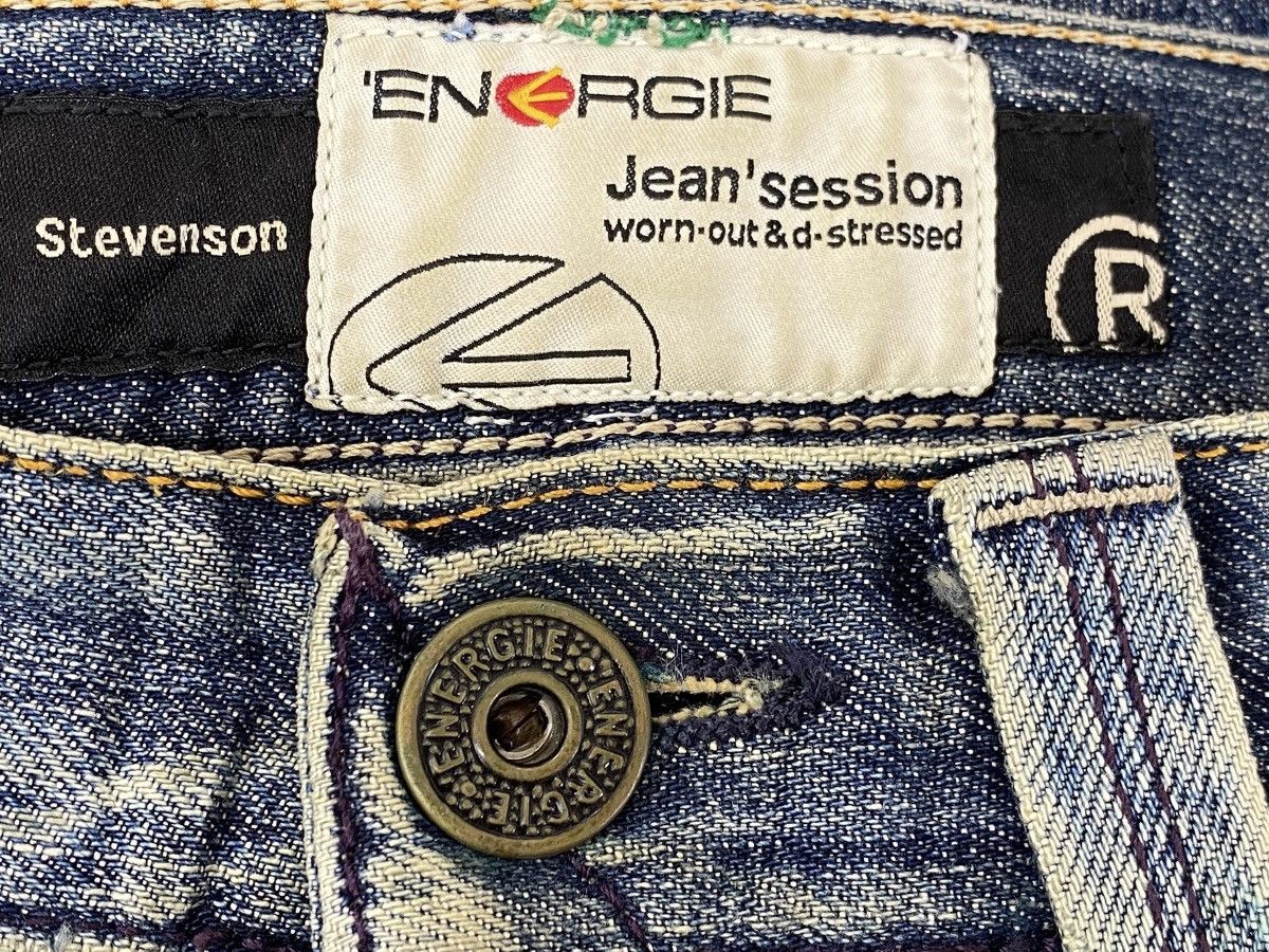 Energie Energie Flared Jeans Blue Washed Wide Leg Y2K Style Size US 31 - 10 Thumbnail