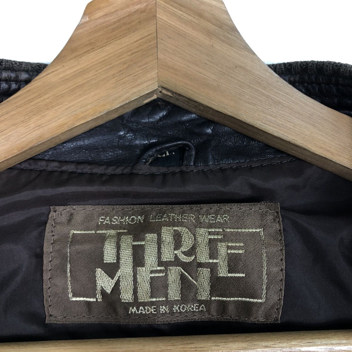 Japanese Brand 🔥Vtg Leather Jacket Three Man Japan Issey Miyake Japan Size US L / EU 52-54 / 3 - 16 Thumbnail