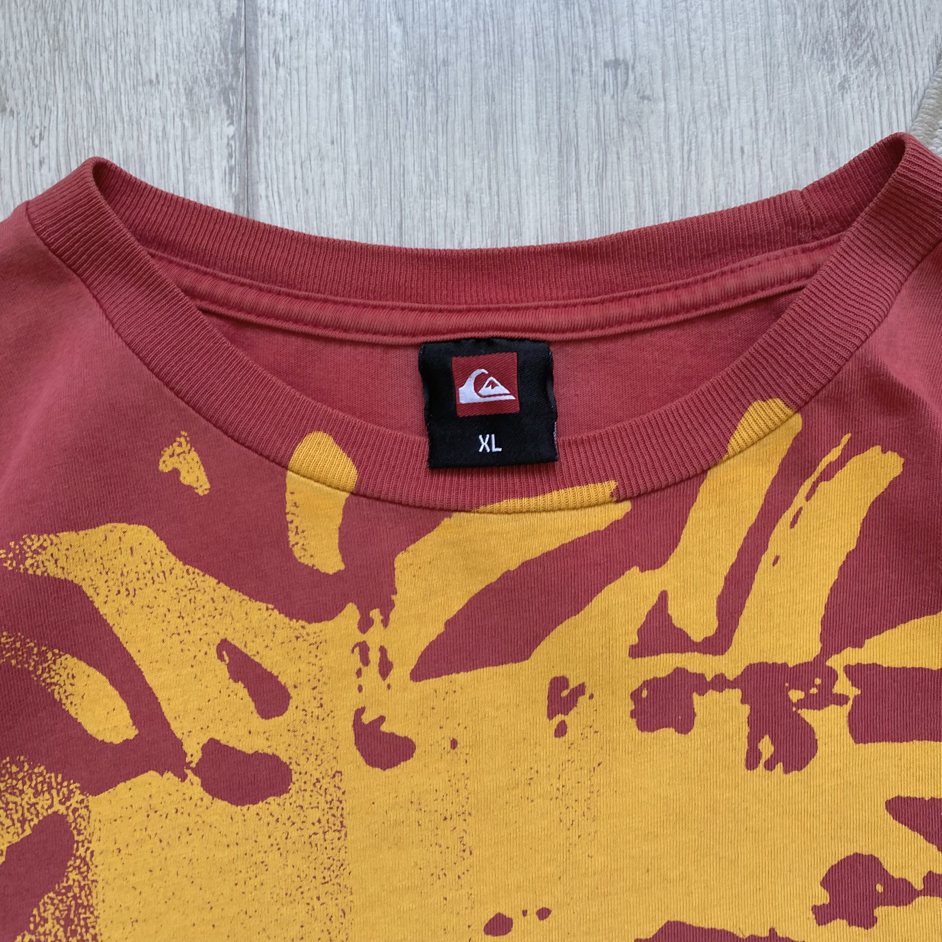 Quiksilver Vintage 90s Faded Quiksilver tee overprint Sirfing Mambo Y2K Size US L / EU 52-54 / 3 - 4 Thumbnail