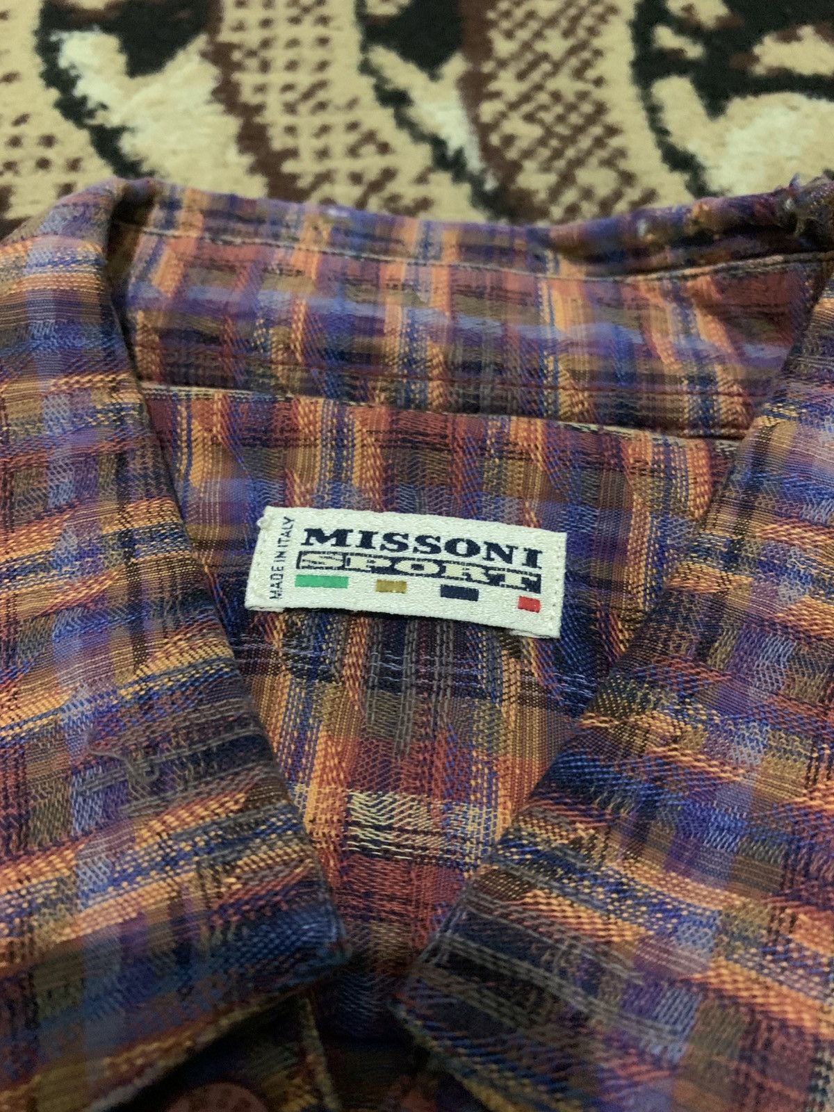 Missoni Vintage Missoni Multicolour Shirt Size US L / EU 52-54 / 3 - 3 Thumbnail