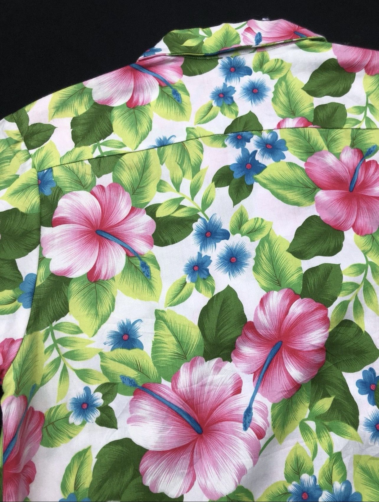 Japanese Brand Vintage 80s Guppy Okinawa Hibiscus Hawaiian Shirt Size US M / EU 48-50 / 2 - 15 Thumbnail
