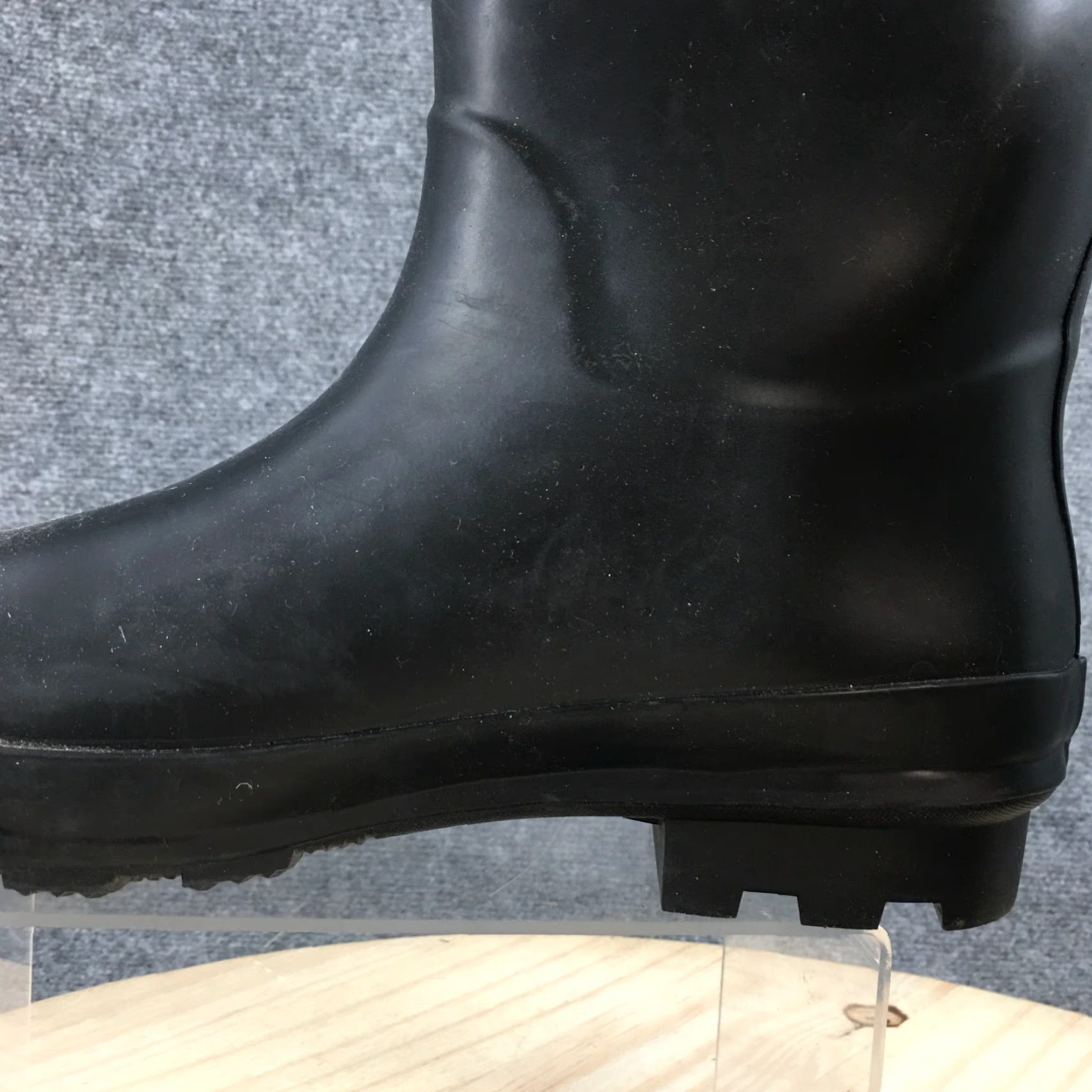 Vintage A New Day Rain Boots Womens 10 Garden Mid Calf Black Rubber Pull On Comfort Boots Size US 10 / IT 40 - 5 Thumbnail