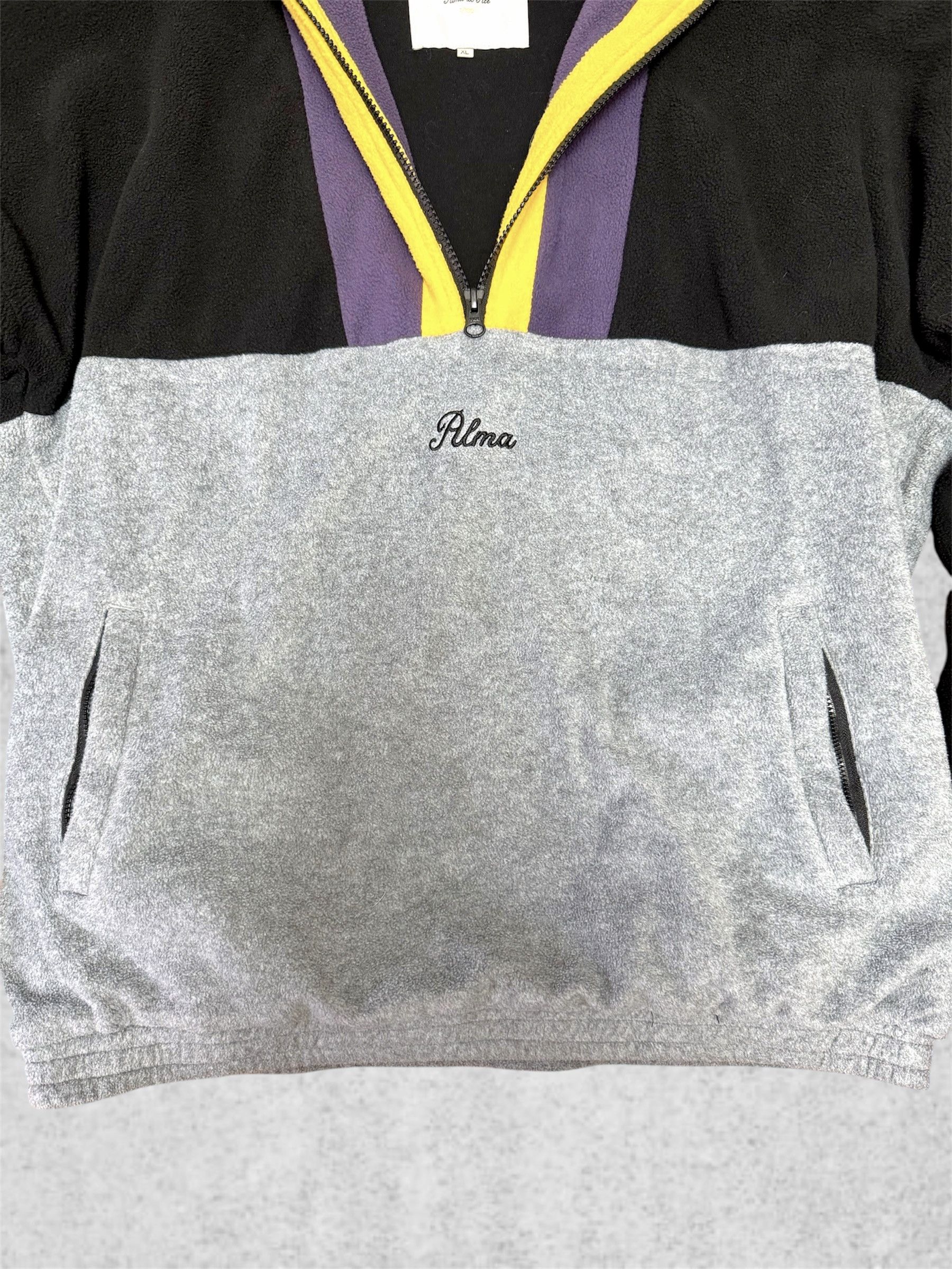 Designer Alma de Ace Fleece Pullover 1/2 Zip Sweatshirt (XL) Size US XL / EU 56 / 4 - 5 Thumbnail