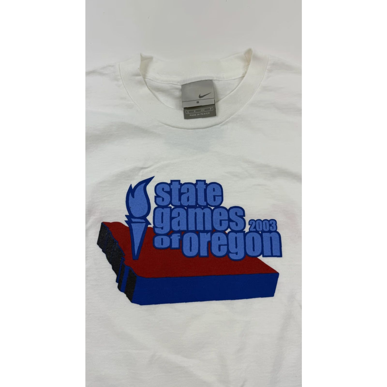Nike VINTAGE Nike Shirt Mens Small White State Games Oregon 2003 Fred Meyer Graphic Size US S / EU 44-46 / 1 - 2 Thumbnail