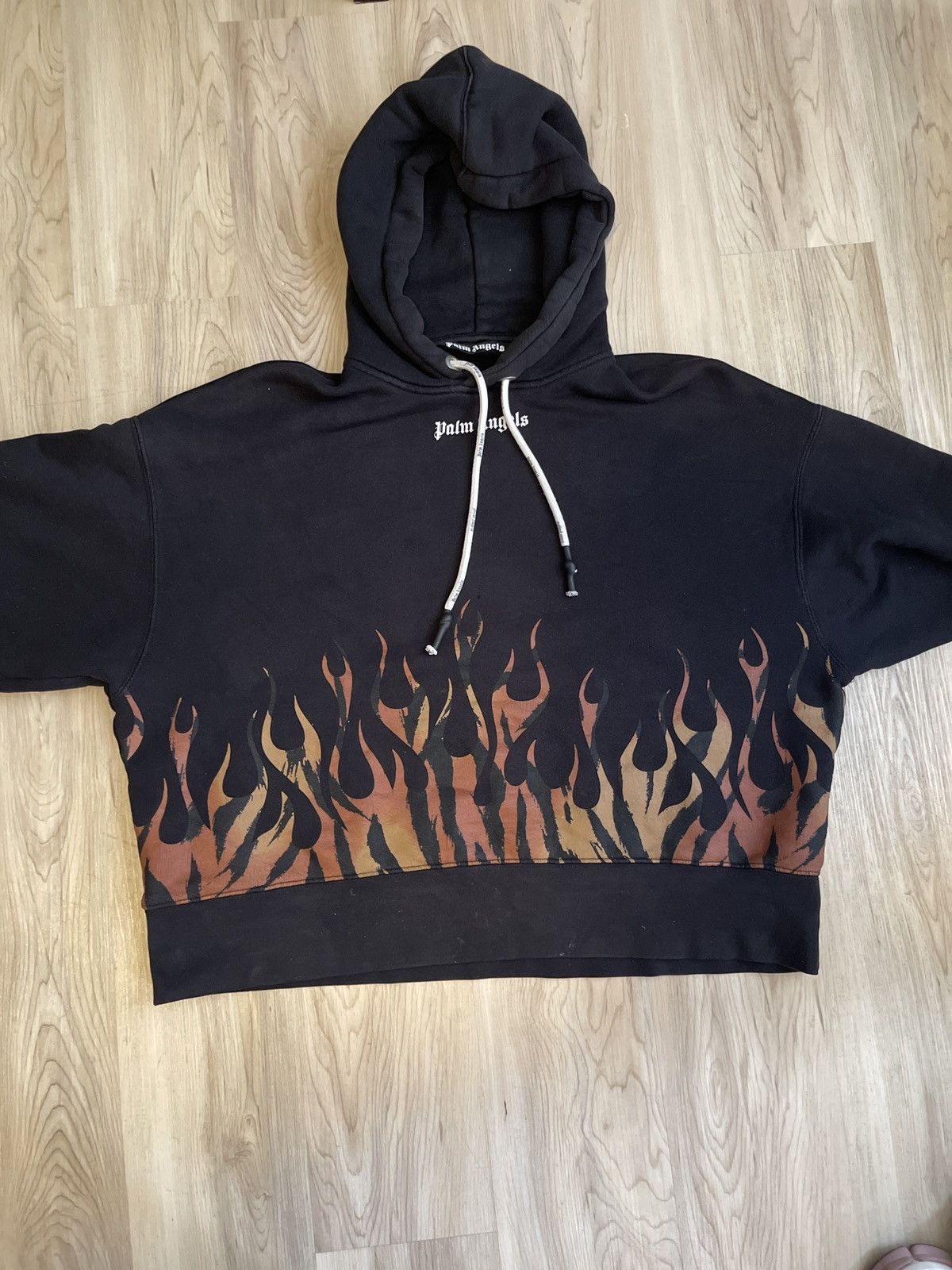 Palm Angels Palm angels tiger flame cropped hoodie Size US M / EU 48-50 / 2 - 2 Thumbnail