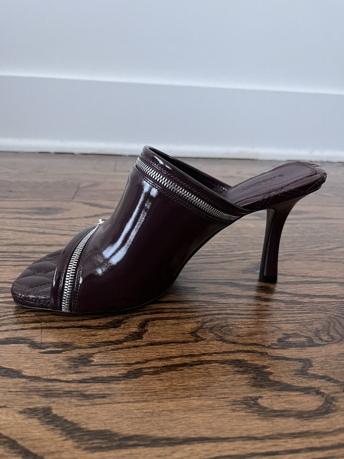 Burberry Burberry Leather Peep Sandals Size US 7.5 / IT 37.5 - 9 Thumbnail