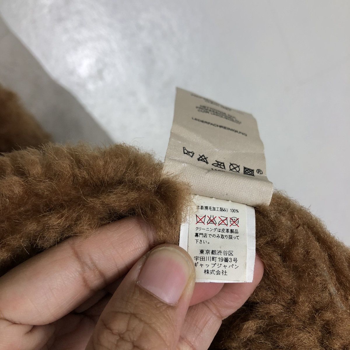 Japanese Brand 🔥Vtg Shearling Genuine Leather Jacket Gap 1969 Issey Miyake Size US XL / EU 56 / 4 - 18 Thumbnail