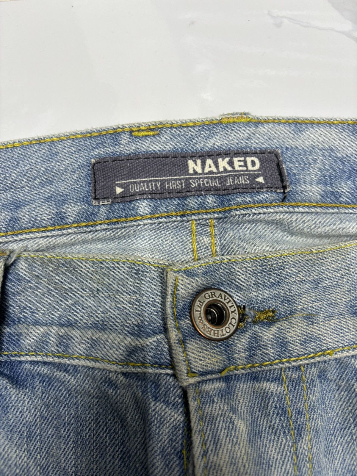 Yasuyuki Ishii RARE🔥NAKED JEANS PATCHWORK DISTRESSED DENIM JEANS Size US 34 / EU 50 - 9 Thumbnail