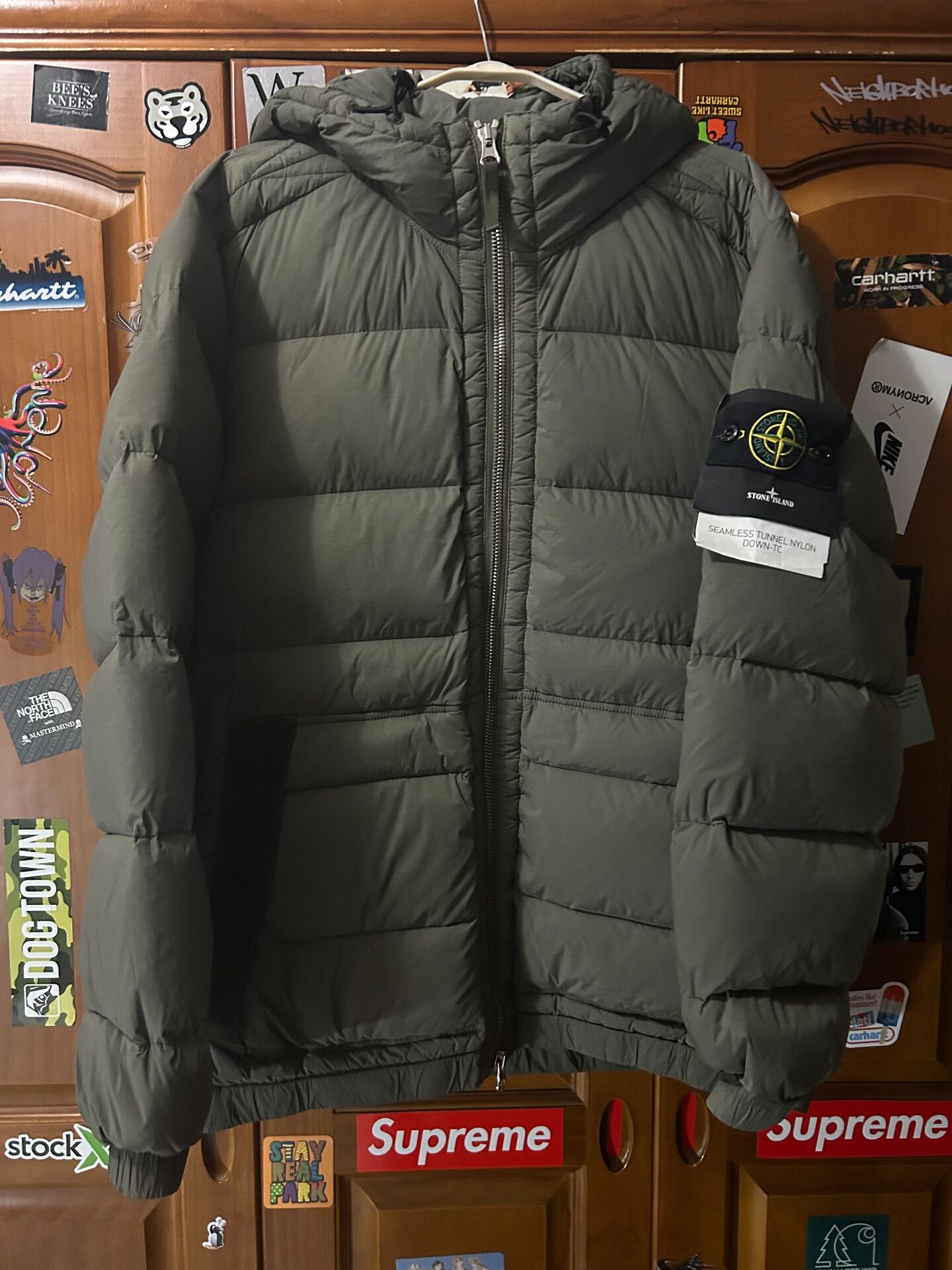 Visvim Stone Island Green Hooded Puffer Jacket Size US XL / EU 56 / 4 - 1 Thumbnail
