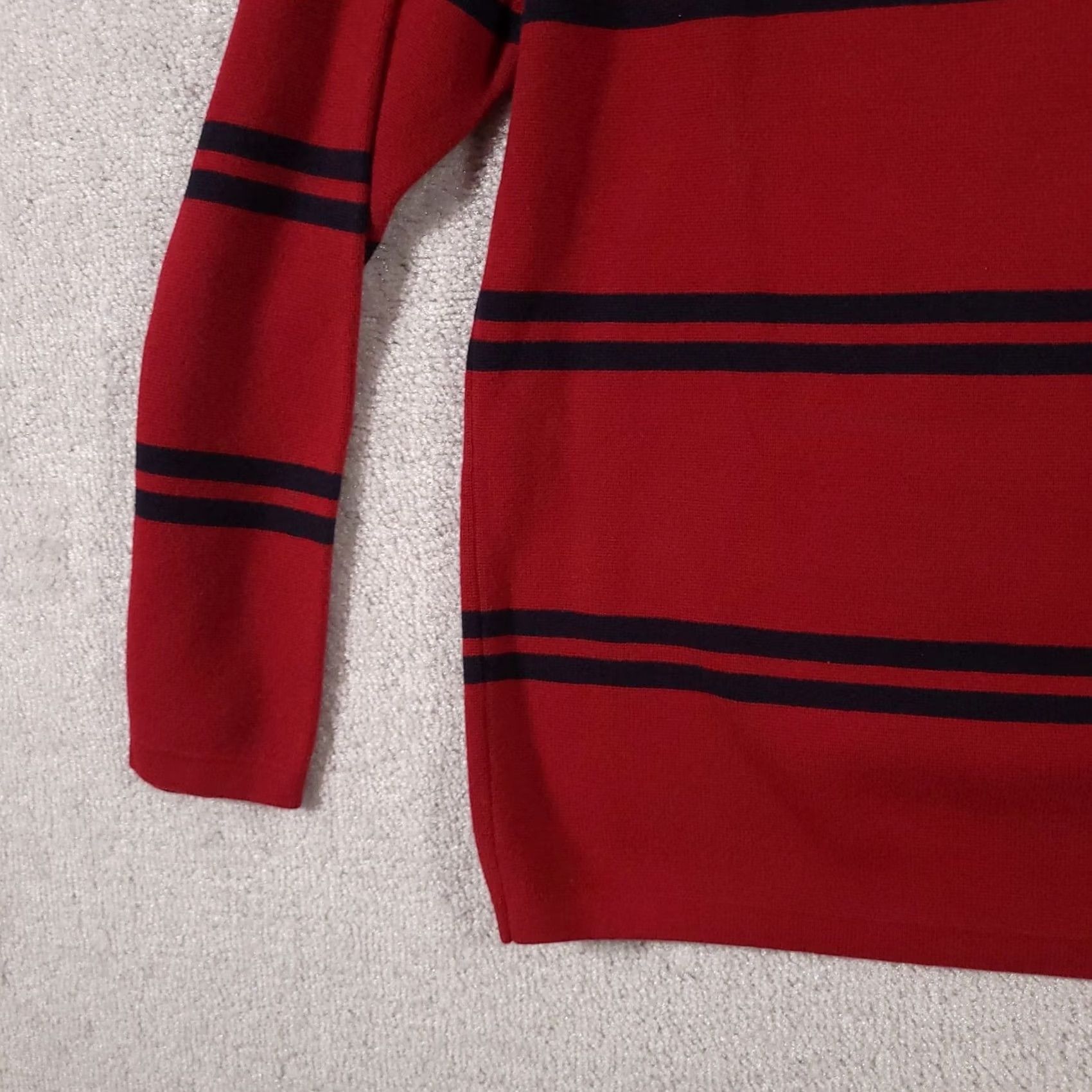 Vintage VINTAGE Buckle BKE 67 Mens Large Red Striped Pullover Sweater Crew Neck Knit Size US L / EU 52-54 / 3 - 4 Thumbnail
