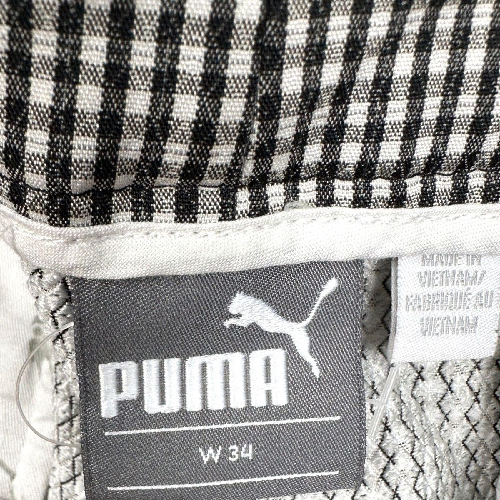 Puma Puma Shorts Men 34 Black White Golf Gingham Check Performance Stretch Pocket EUC Size US 34 / EU 50 - 3 Thumbnail