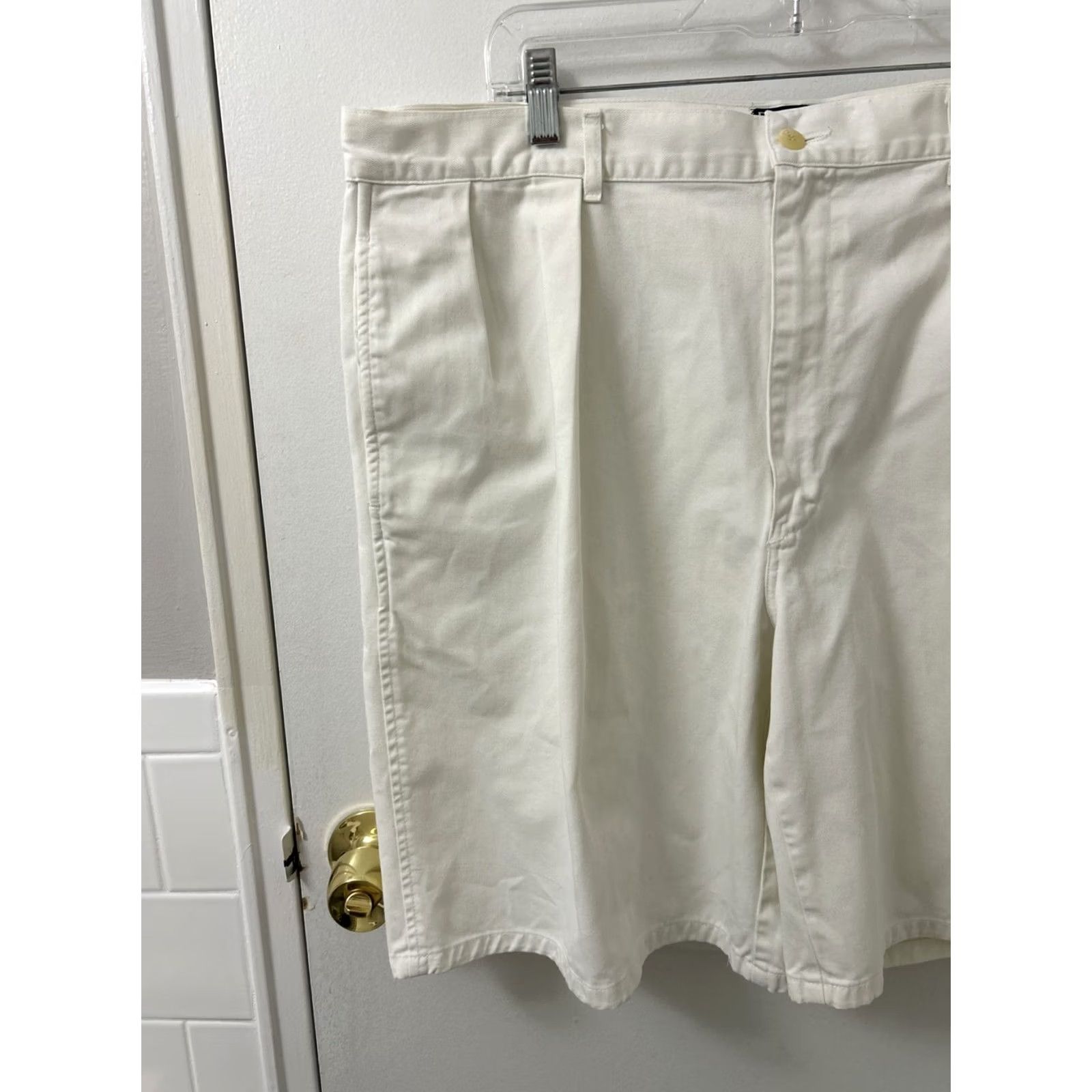 Polo Ralph Lauren VINTAGE Polo Ralph Lauren Shorts White Chino Pleated 9” Made In USA Mens 39 Size US L / EU 52-54 / 3 - 2 Thumbnail