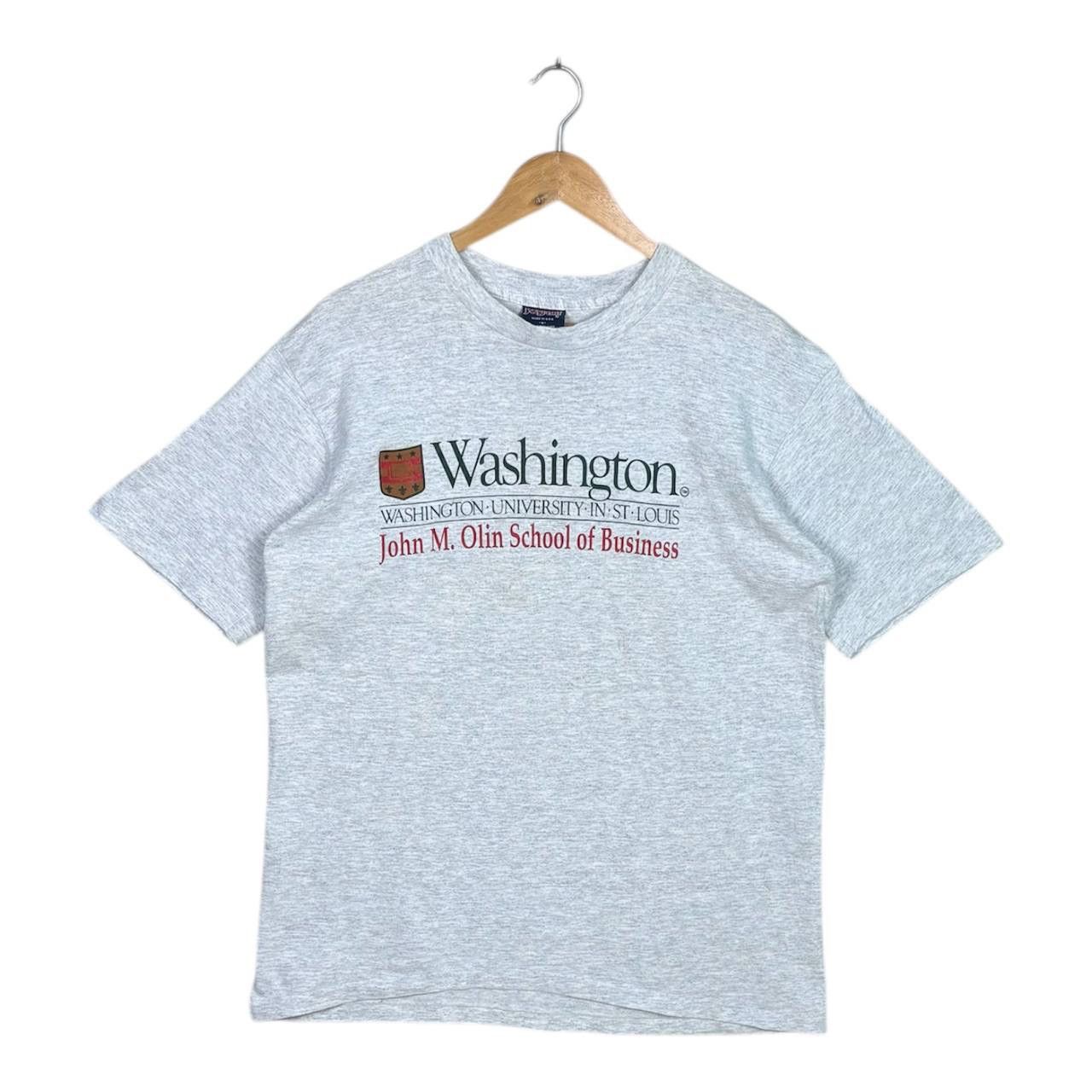 Vintage Vintage 90s Washington University Grey Jansport Tshirt Size US L / EU 52-54 / 3 - 1 Thumbnail