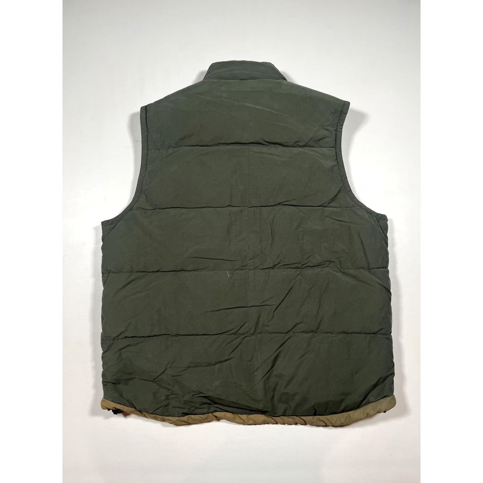 Abercrombie & Fitch VINTAGE Abercrombie & Fitch Vest Mens Medium Olive Green Goose Down Puffer 90s Size US M / EU 48-50 / 2 - 2 Thumbnail