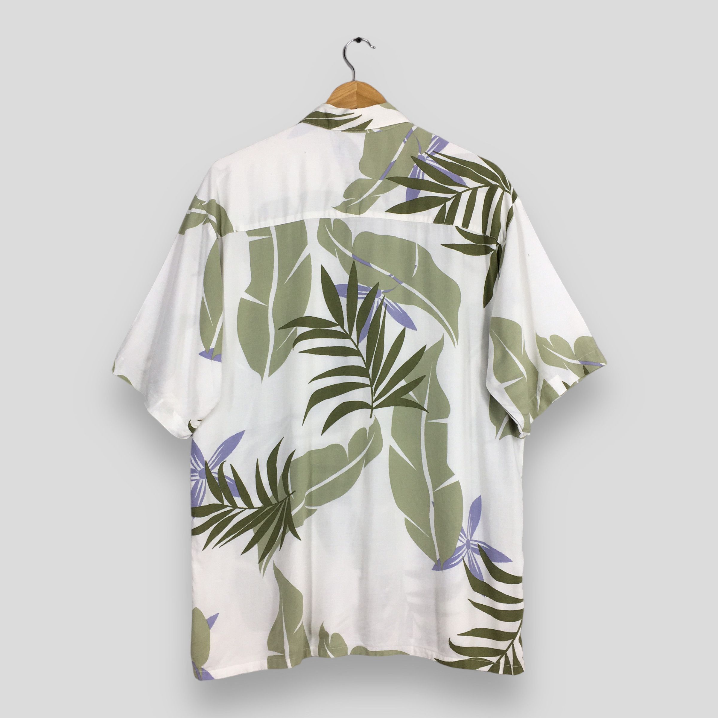 Vintage Vintage 90s Puritan Leaves Hawaii Aloha Rayon Shirts Medium Size US M / EU 48-50 / 2 - 6 Thumbnail