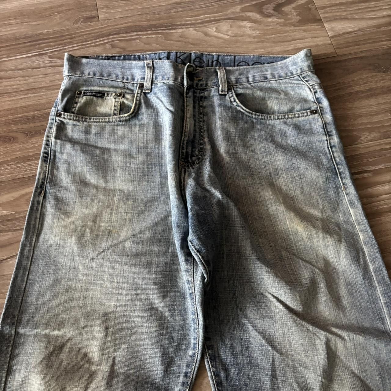 Calvin Klein Crazy Vintage Y2K/2000s Grunge Faded Wash Calvin Klein Denim Jeans! 32x32 Size US 32 / EU 48 - 5 Thumbnail