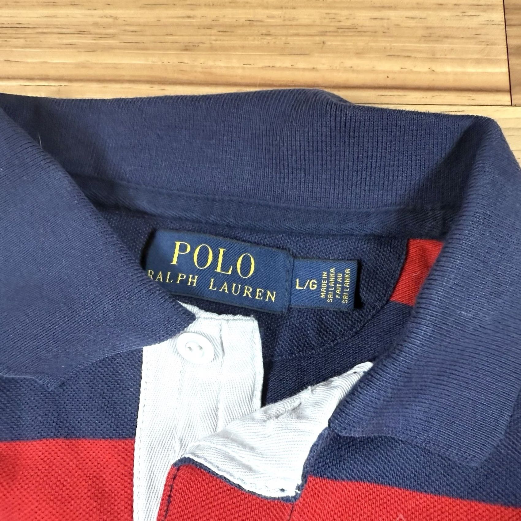 Polo Ralph Lauren Polo Ralph Lauren Shirt Mens XL Blue Rugby Big Pony Flag Crest Striped Embroidered Size US XL / EU 56 / 4 - 6 Thumbnail