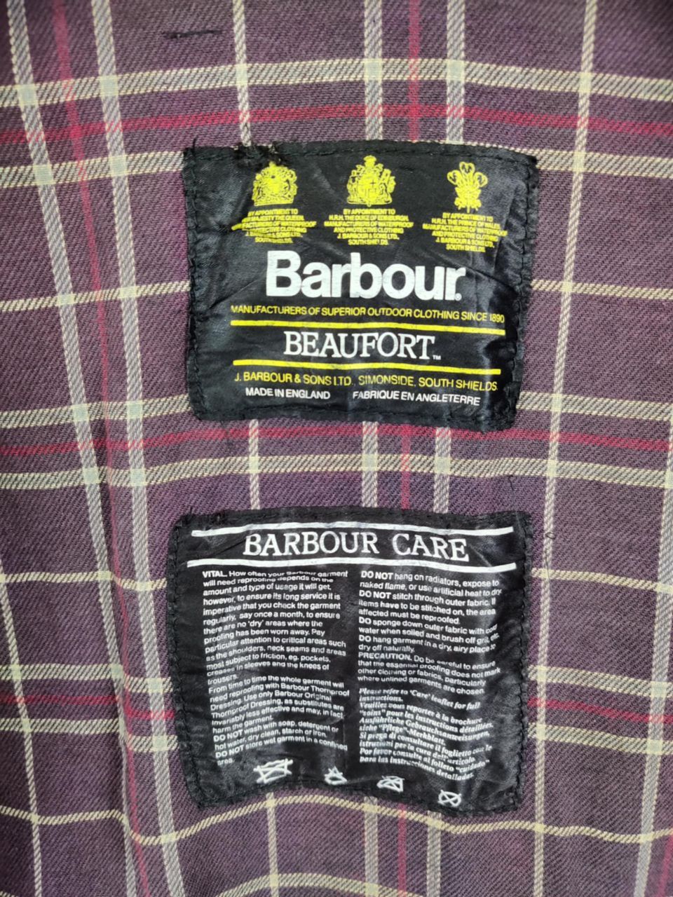 Barbour Vintage 90s Barbour Beaufort Waxed Jacket Size US M / EU 48-50 / 2 - 7 Thumbnail