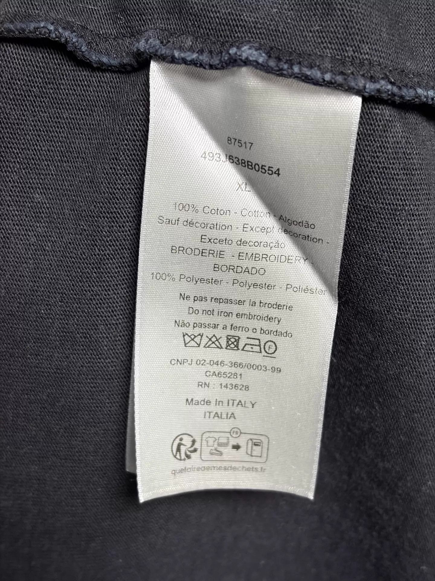 Dior Dior x Stone Island short-sleeve T-shirt black XL Size US XL / EU 56 / 4 - 4 Thumbnail