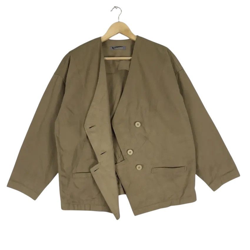 Issey Miyake Vintage 80s Issey Miyake Oversized Buckle Back Jacket Size M / US 6-8 / IT 42-44 - 2 Thumbnail