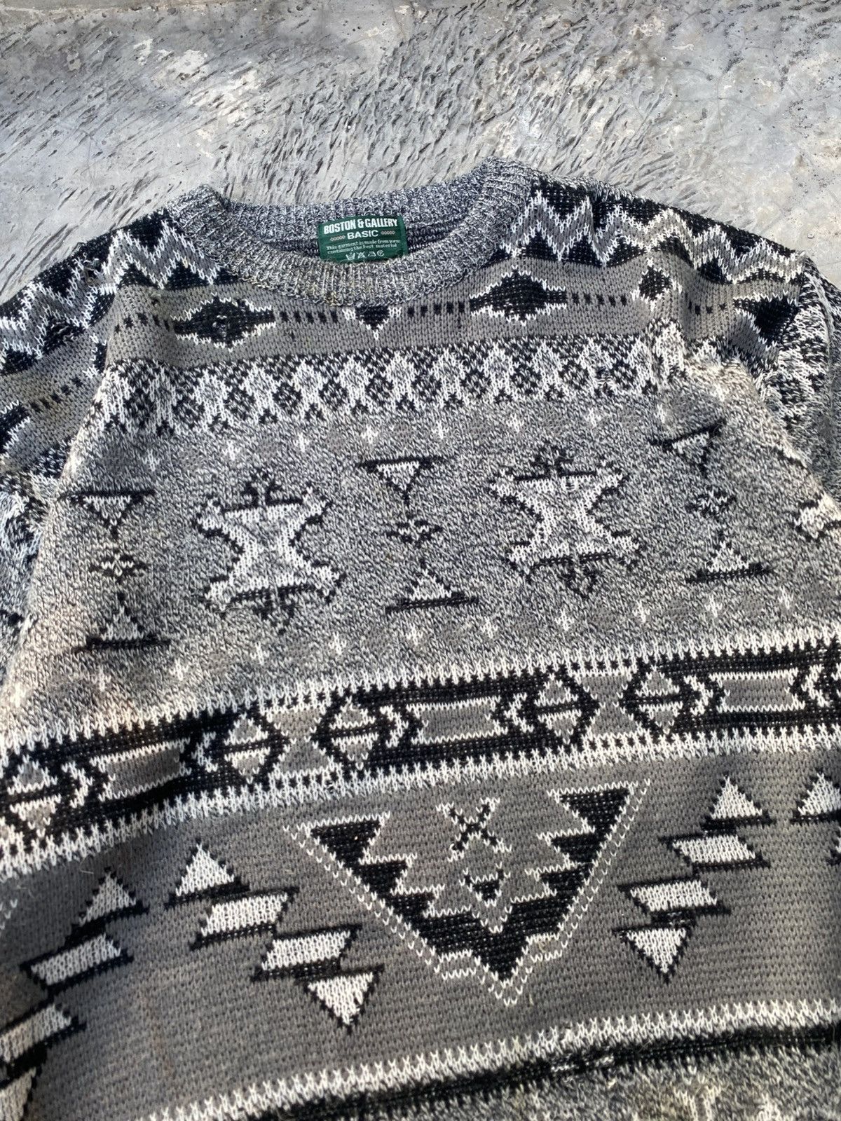 Japanese Brand 2000s - Japannese Navajo Etnic Knitwear Sweater Size US L / EU 52-54 / 3 - 2 Thumbnail