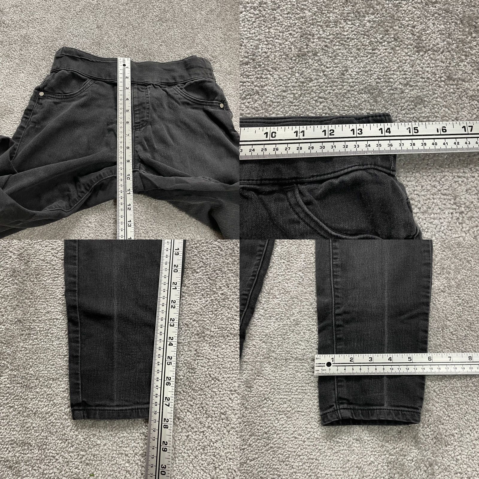Vintage SIMPLY VERA VERA WANG Jegging Jeans Womens 8 Black Slim High Rise Stretch 28x27 Size 30" / US 8 / IT 44 - 8 Thumbnail