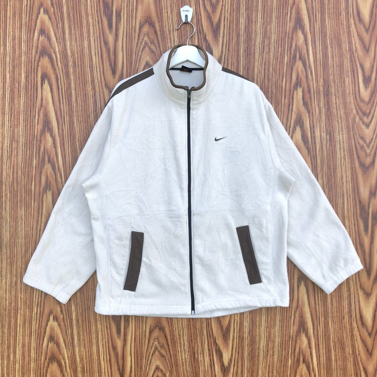 Nike Vintage Nike fleece Jacket Pullover Sweatshirt Size US L / EU 52-54 / 3 - 1 Thumbnail