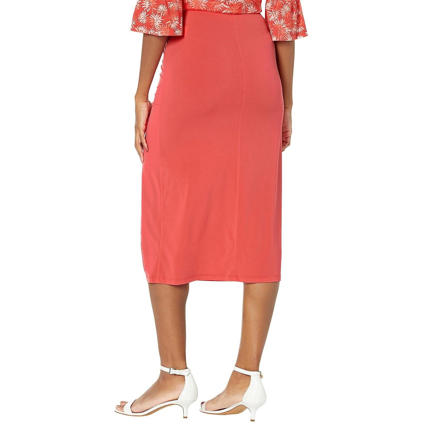 Michael Kors Michael Kors Women Sangria Slit Midi Bodycon Skirt Size M Size 30" / US 8 / IT 44 - 2 Thumbnail