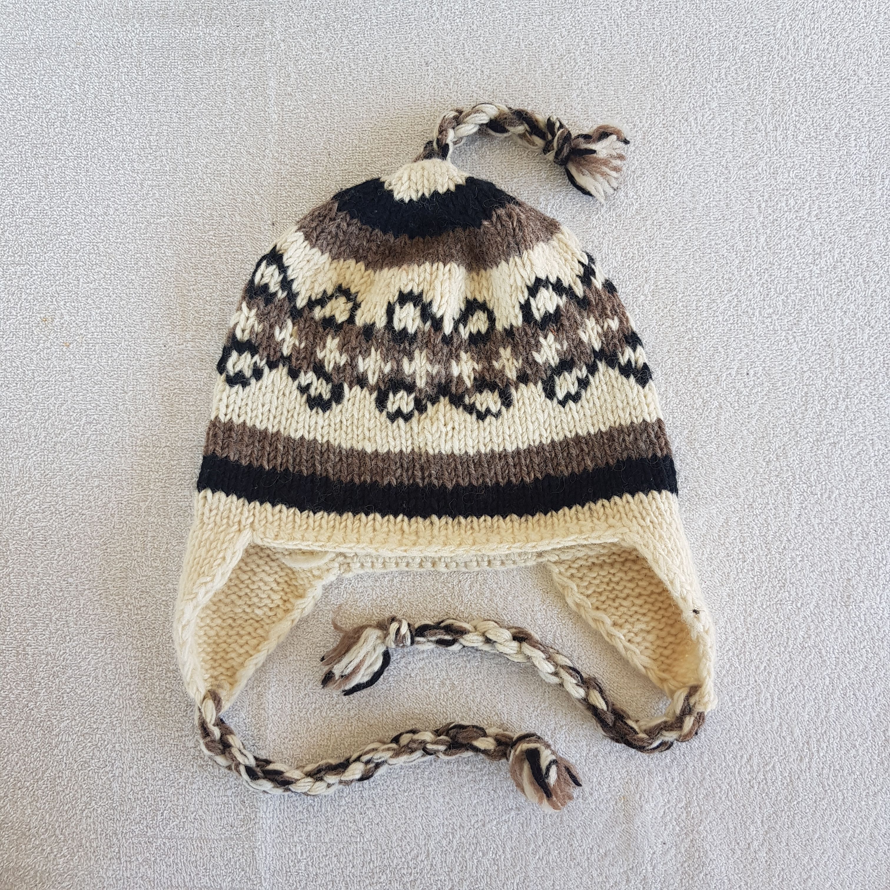 Other Vintage Navajo Aztec Earflap Beanie Snow Caps Ski Hats. Size ONE SIZE - 5 Thumbnail