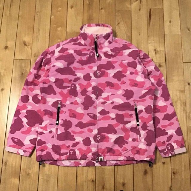 Bape × Nigo 🔥Vintage🔥 BAPE Pink camo Nylon Boa Jacket a bathing ape NIGO Size US M / EU 48-50 / 2 - 1 Thumbnail