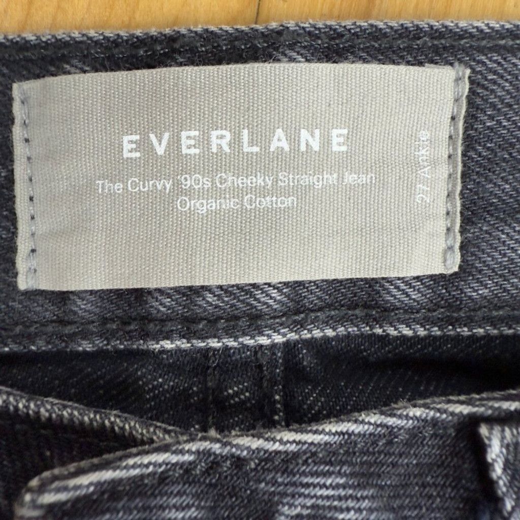 Everlane EVERLANE Curvy 90's Cheeky Jeans Black Ankle Jeans Denim 27 Size 27" / US 4 / IT 40 - 4 Thumbnail