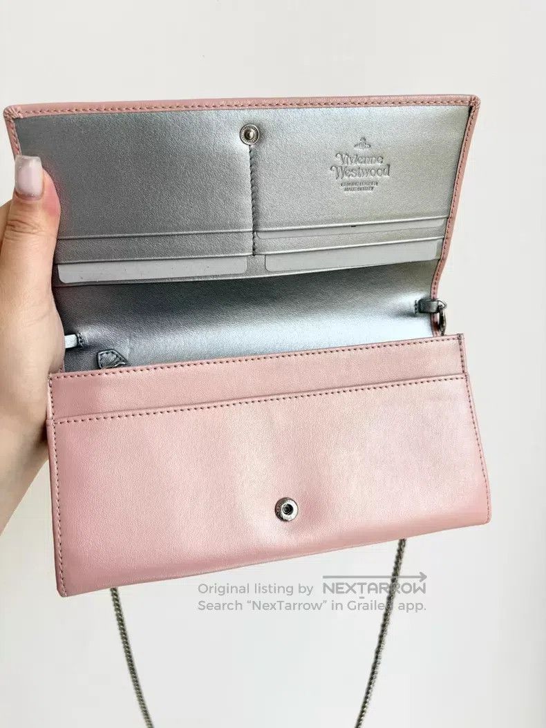 Vivienne Westwood Vivienne Westwood size OS Pink laser Saturn wallet chain ba Size ONE SIZE - 4 Thumbnail