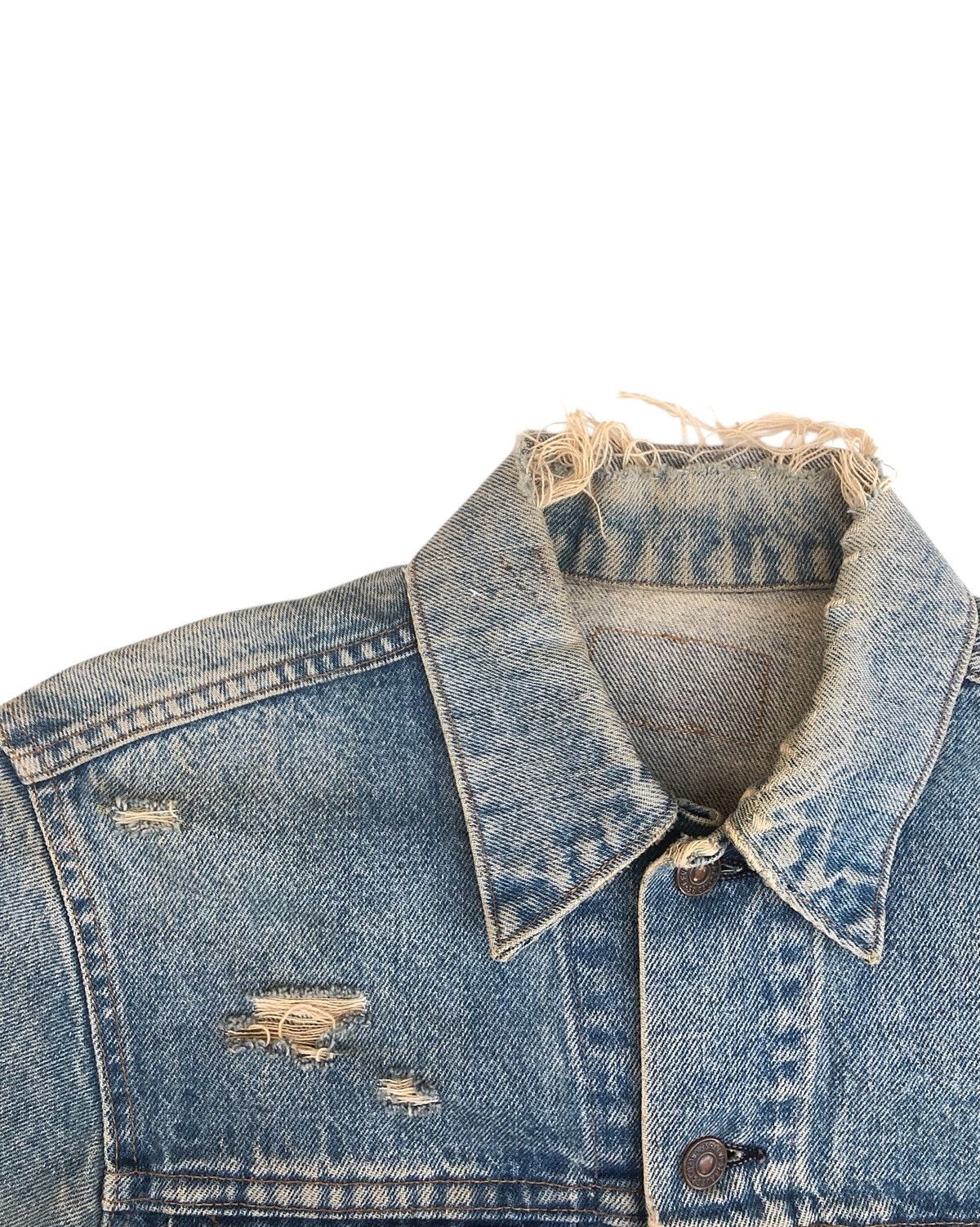 Levi's 70s/80s Thrashed Levi's Type III Denim Jacket Size US M / EU 48-50 / 2 - 3 Thumbnail