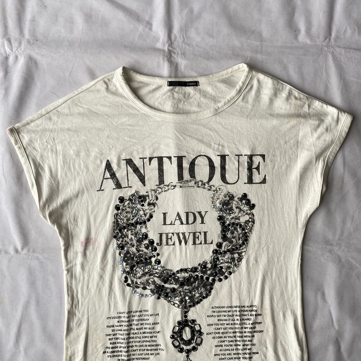 If Six Was Nine × Japanese Brand × Le Grande Bleu (L.G.B.) Japanese Style Antique Poem Diamond Sleeveless Tees Size M / US 6-8 / IT 42-44 - 4 Thumbnail