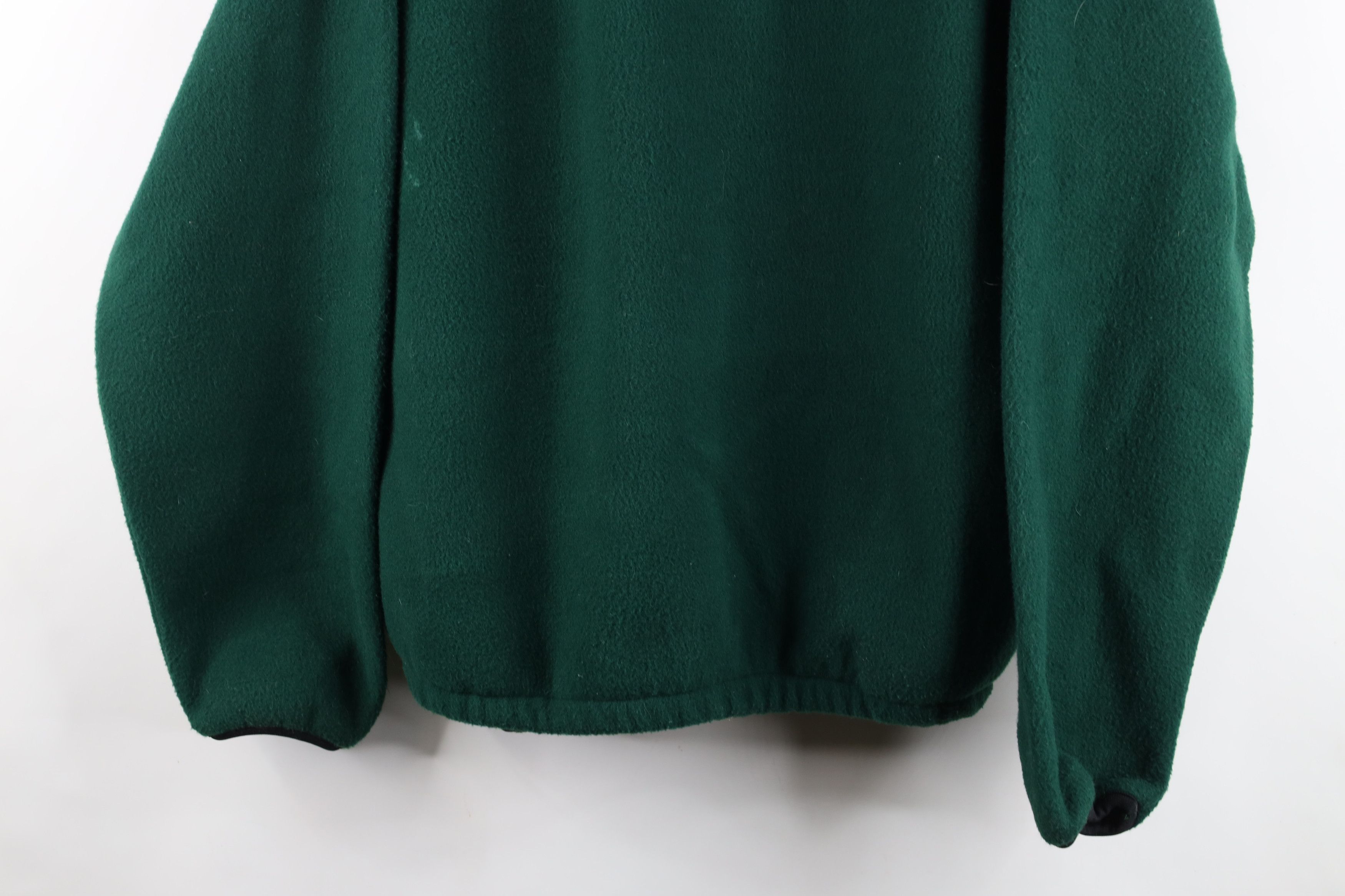 Vintage Vintage 90s Osterman Staff Half Zip Fleece Sweater Green USA Size US L / EU 52-54 / 3 - 3 Thumbnail