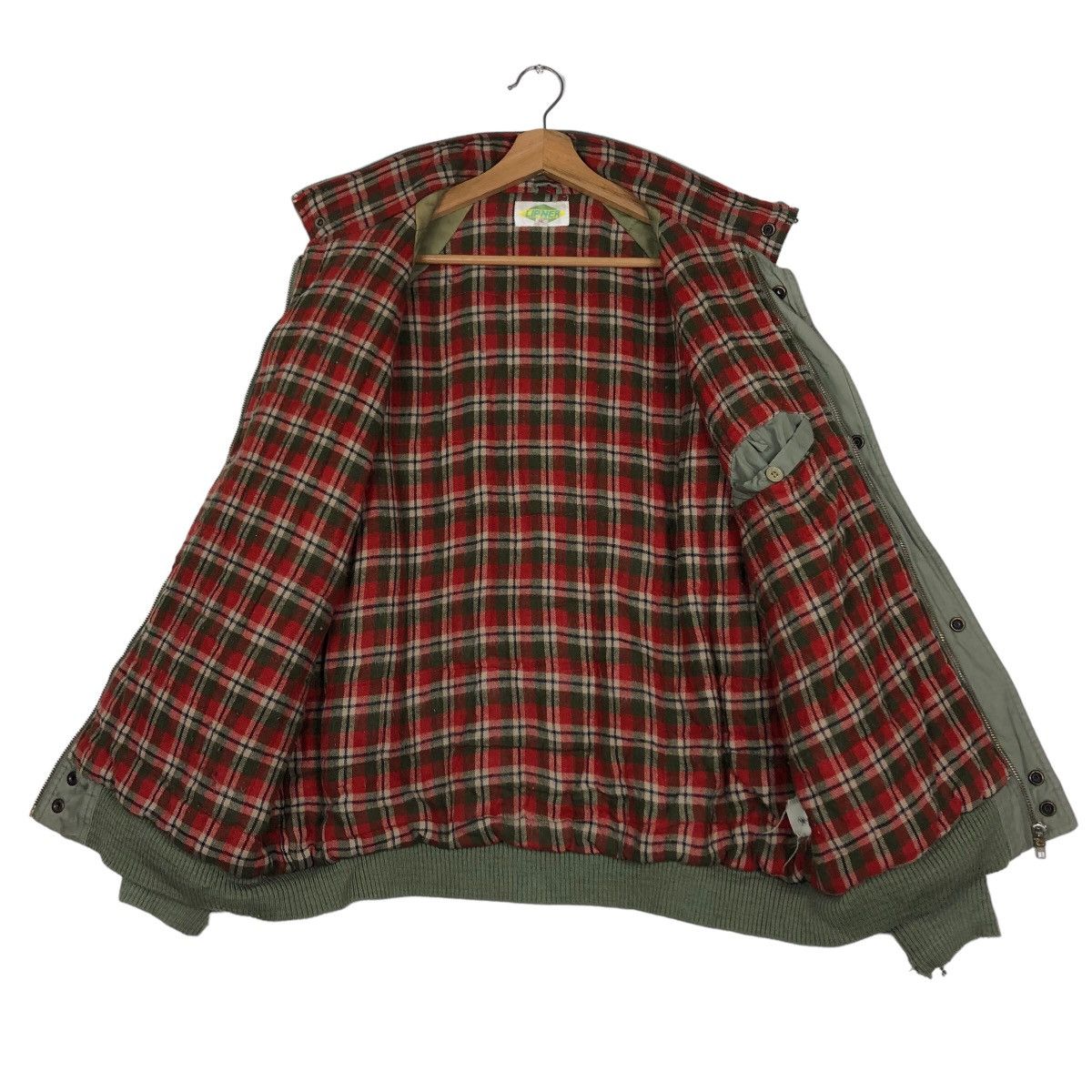 Japanese Brand 🔥Vintage Bomber Jacket Lipner Tartan Lining Issey Miyake Size US L / EU 52-54 / 3 - 13 Thumbnail